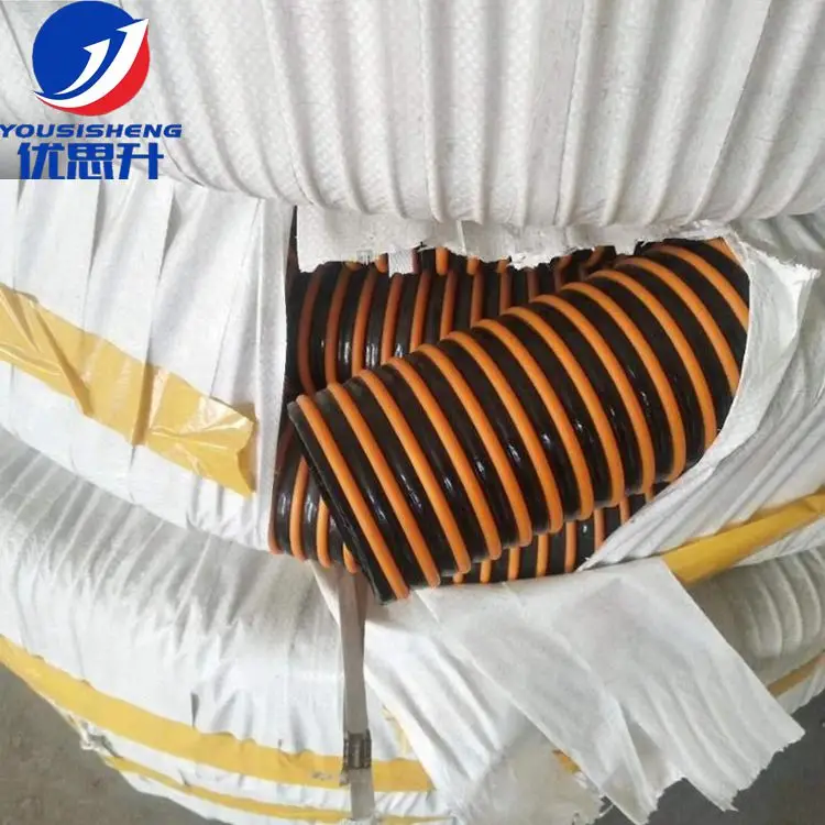 China supplier 102mm  Wear-resistant  Plastic reinforced Strengthen the material conveying hose