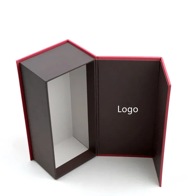 Pretty magnetic flap lid satin lined gift box wig box packaging custom logo hair box packaging with satin