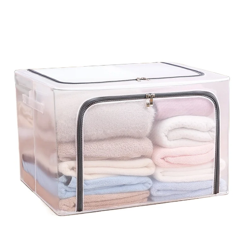 Fabric storage box quilt toy clothing bag dormitory folding and sorting box storage box household