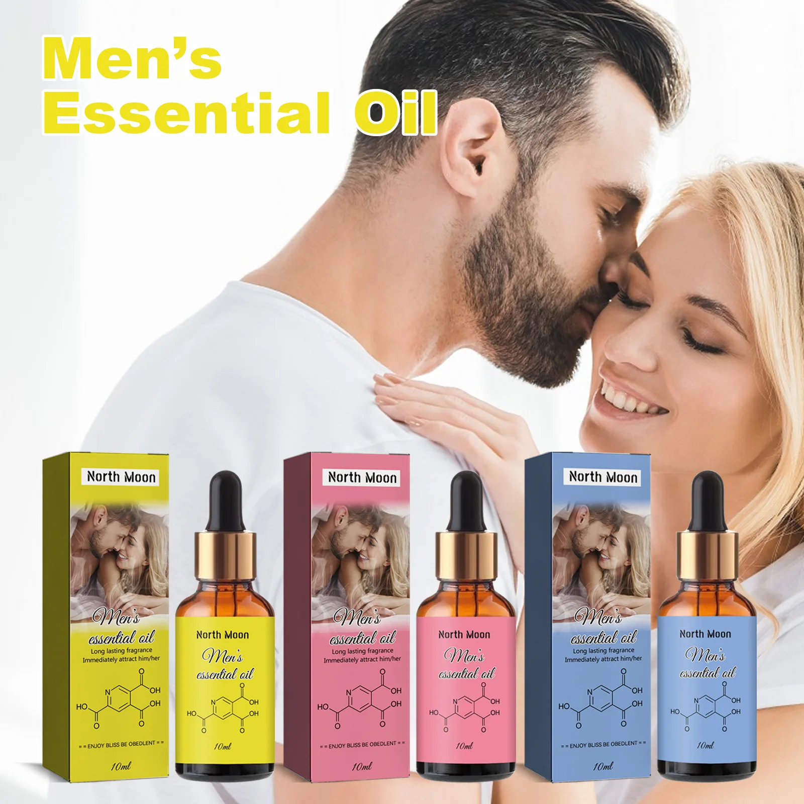 North moon high-quality natural fresh body lasting fragrance men and women perfume pheromone body essential oil