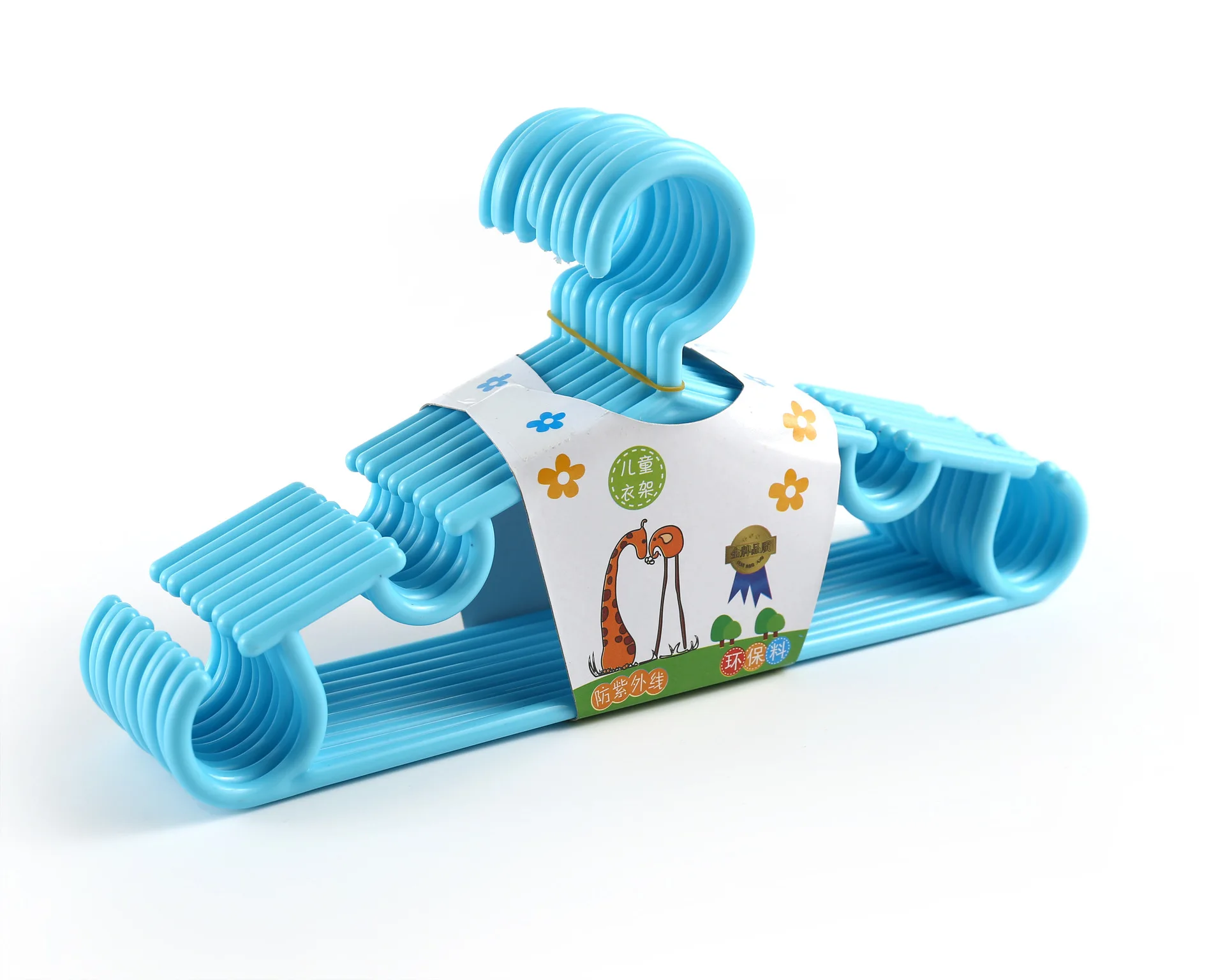 10 Pack Non Slip Coat Hangers Plastic Space Saving Rack for Kids Baby