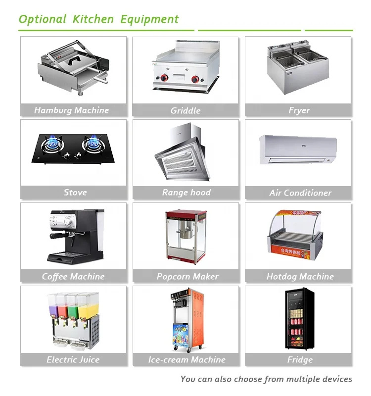 Chinese Manufacturers Citroen Hot Dog Pizza Mini Donut Churros Food Truck Street Food Cart For Sale