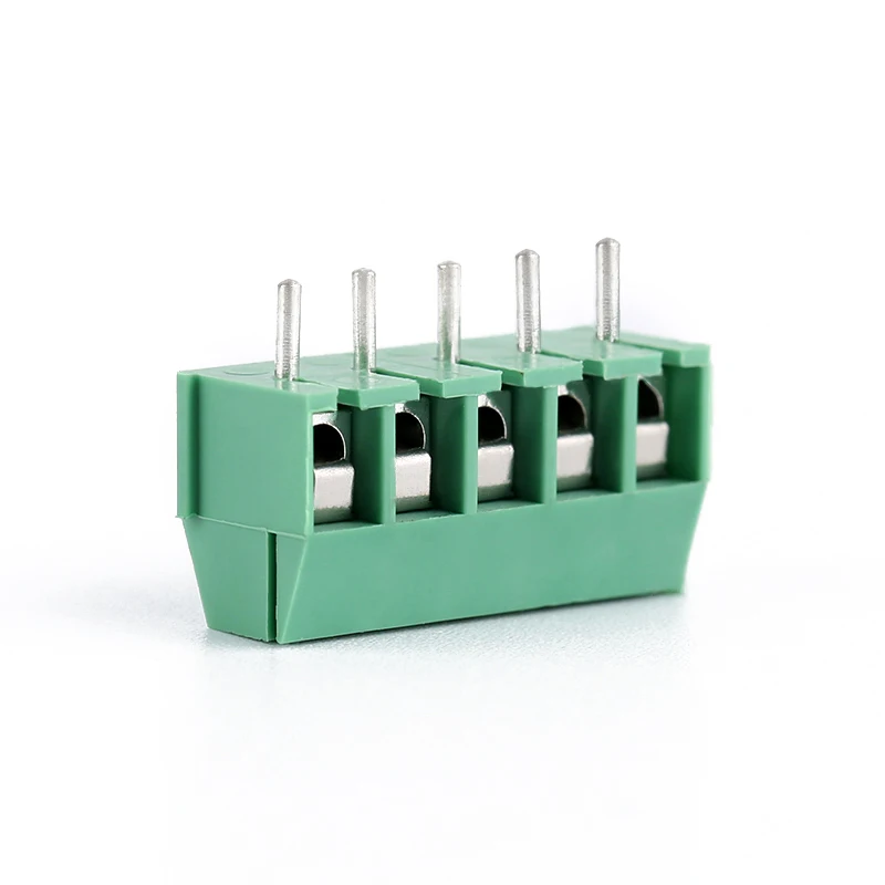 3.5mm Pitch Screw Terminal Connector 2 Pin 3 Pin Straight Copper Green PCB Terminal Blocks