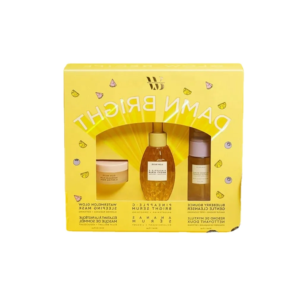 Custom 3 to two pieces 5ml lipgloss gift set boxes lip kit packaging sleeve lids womens package cosmetique Karten Lipgloss Dubai