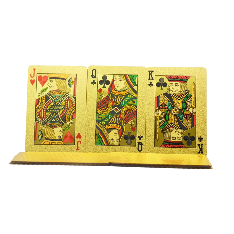 Custom Printing PVC Grid Card 24k Gold Foil NFC Planning Poker Playing Cards In Bulk
