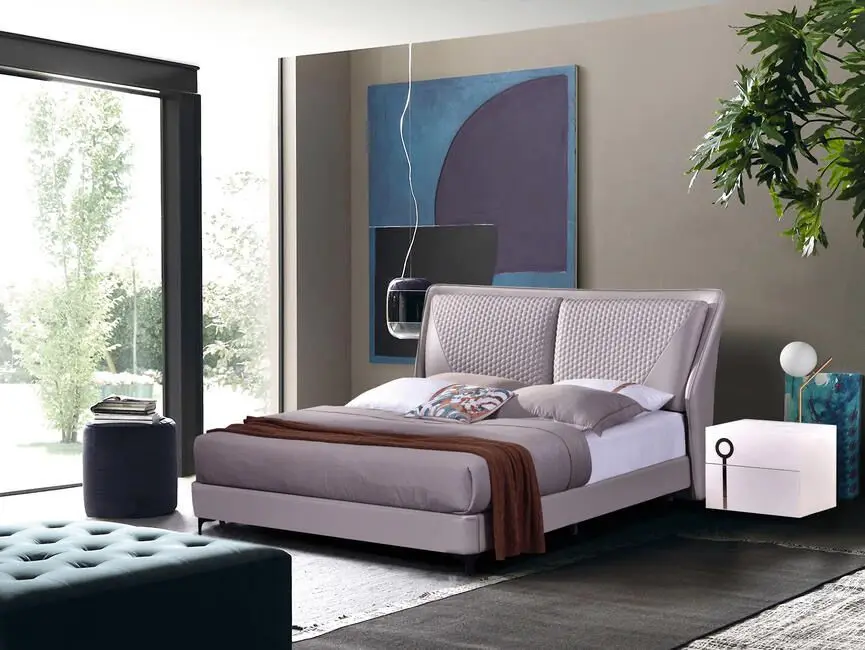 1,8 м двуспальная кровать кожа мягкая кровать массажер современный многофункциональный татами кожа кровать с Bluetooth динамик