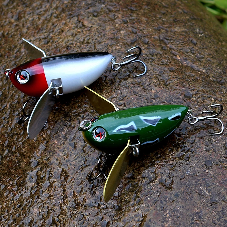 YH122 Bee-shaped Lures Carbon Steel Treble Hooks Bee Lure 6cm/12.5g Insect Bait Hard Bait Popper