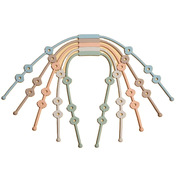 Factory Directly Sturdy Christmas Gift Silicone Baby Anti-Lost Pacifier Strap Safe in Sterilizer