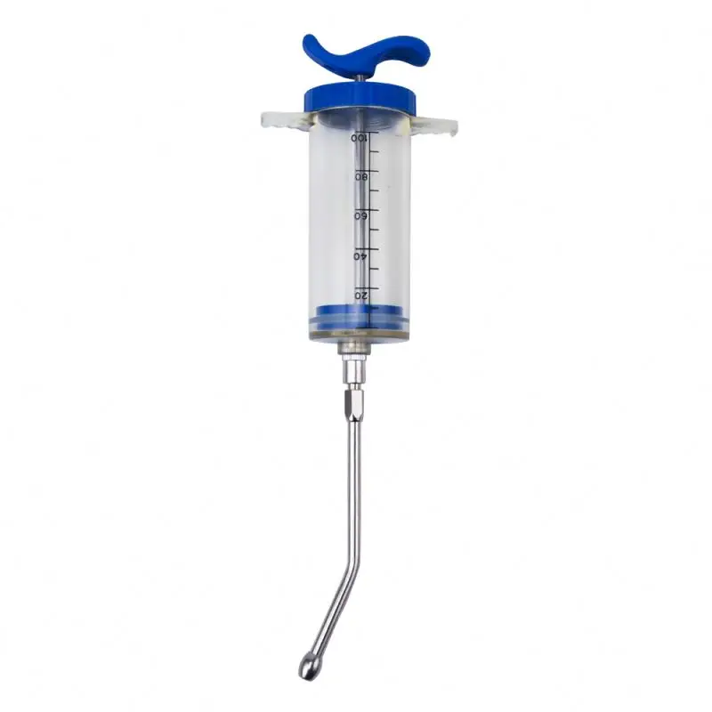 100ml automatic self-filling syringe drencher gun plastic veterinary drench gun