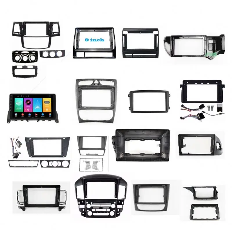 Car stereo radio frame For memercedes benz w204 w203 w210 glc bmw e90 e46 f10 f30 e60 e39 Lexus ix470 is200 rx300 400h 570