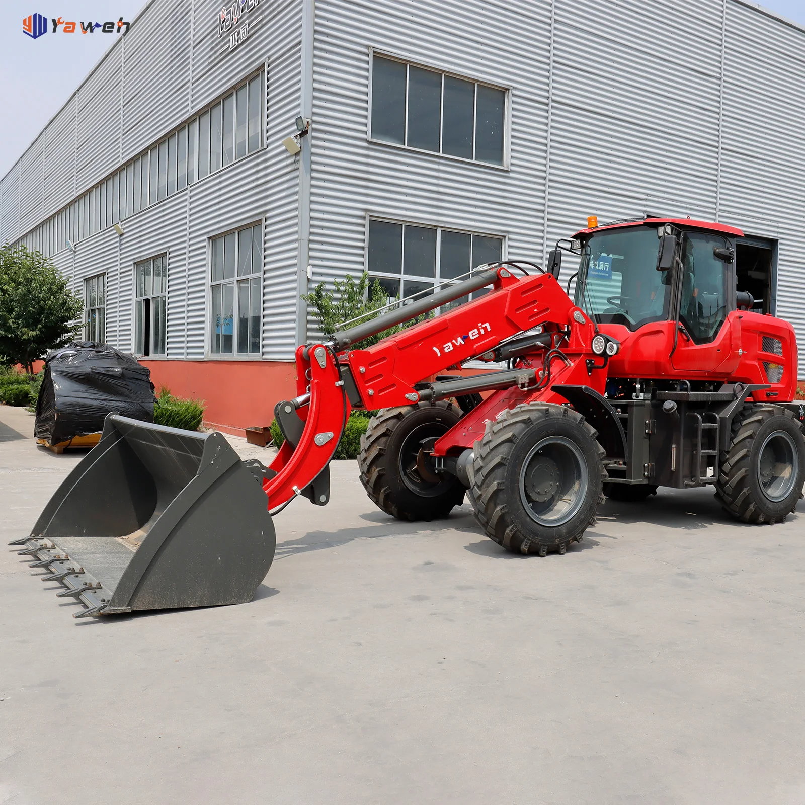Yaweh 2.5T construction machinery with EPA4/EURO5 engine micro articulated Mini Telescopic Wheel Loader