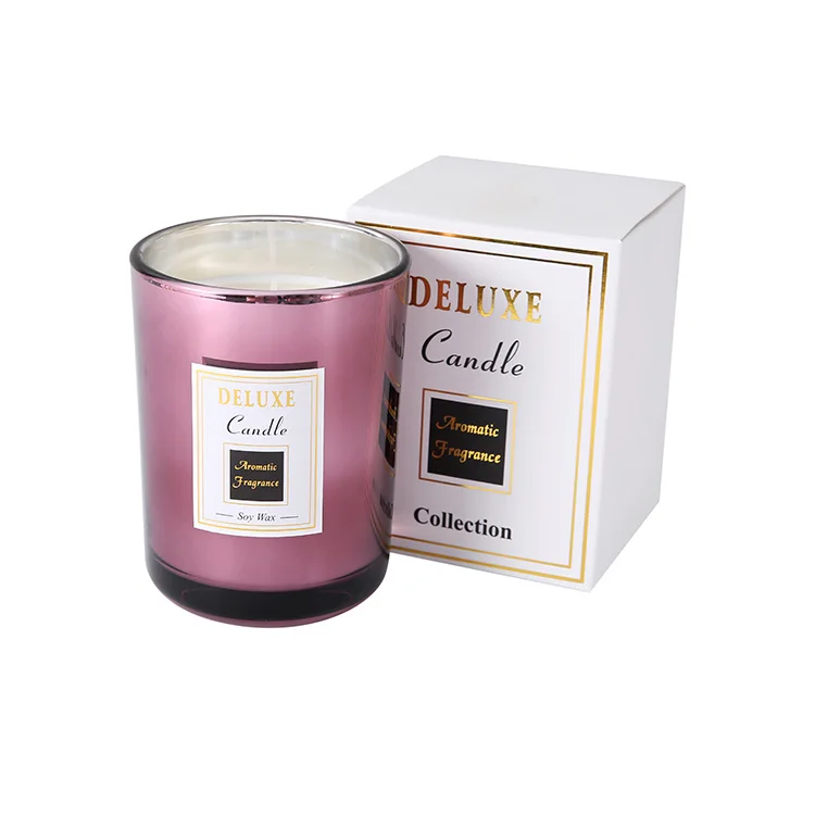 Custom-burning long-lasting private brand natural scented amber Black concrete Candle jars glass clear eco friendly