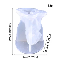 A7817-7865 soy candle wax flakes 101 soy wax for mold candles candle animal mold cow shaped puppy silicone mold