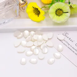 Diy Jewelry Findings Imitation Plastic Pearl ABS Beige Nail Sticker Handmade Fashion Faux Beads Half Cut Teardrop Loose Pearls