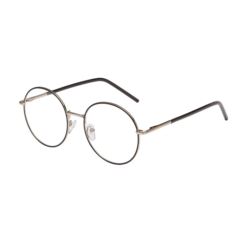 2025 Trendy Frame Reading Eyeglass Frames Metal Anti Blue Glasses Round Frame Optical Mens Clear Eyeglasses