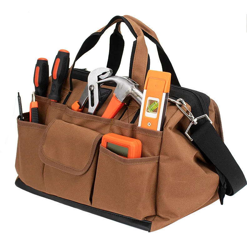 Heavy Duty Large Tool Bag Customized Hand Tool Bag Electrician Kit Storage Bag 600D Oxford