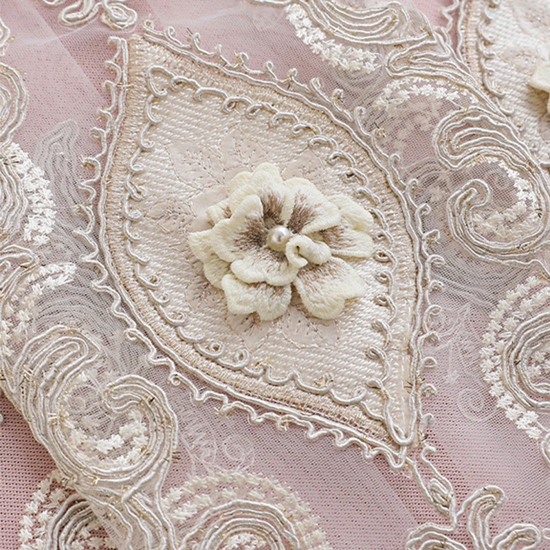 Home textile fabric luxury curtain sets sale Multicolor blackout Double Emboss Embroidered Curtains for room windows