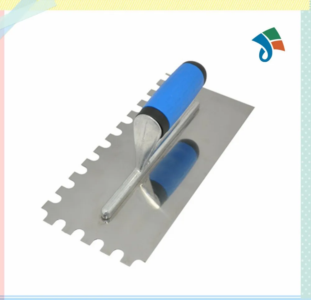 High Quality Wholesale Price  Wooden Handle Stainless Steel Plastering Trowel With Notches