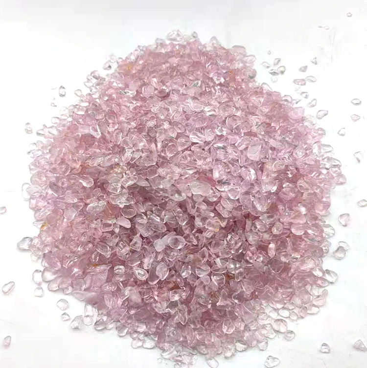 Natural Rose Quartz Gemstone Crystal Chips Bulk Wholesale