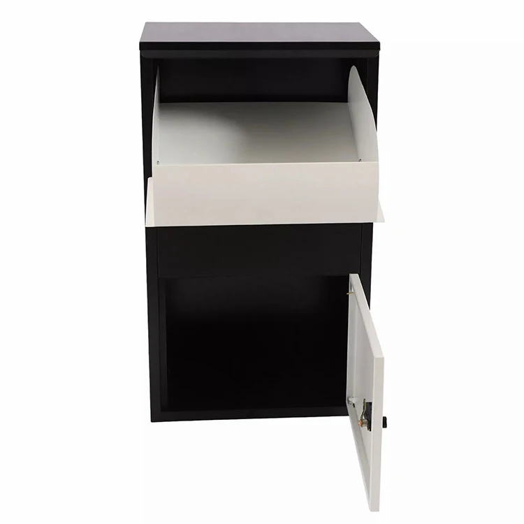 JH-Mech Custom Weatherproof Outdoor Portable Multifunctional Black Big Parcel Drop Box for Porch Yard
