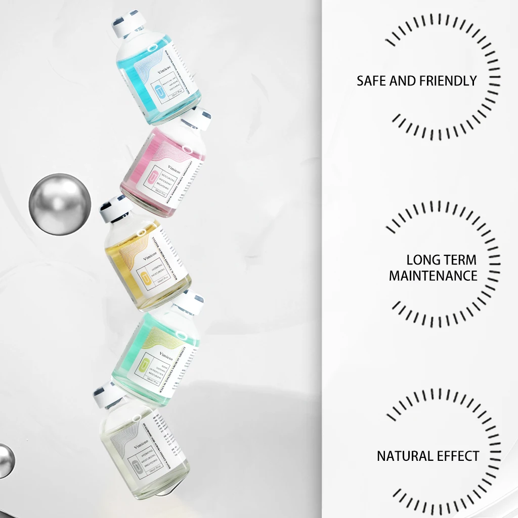 OEM ODM New Facial Skin Care Serum Water Blue Copper Peptide Astaxanthin Hyaluronic Acid Xylitol Ectoin Aurora Essence Water Set