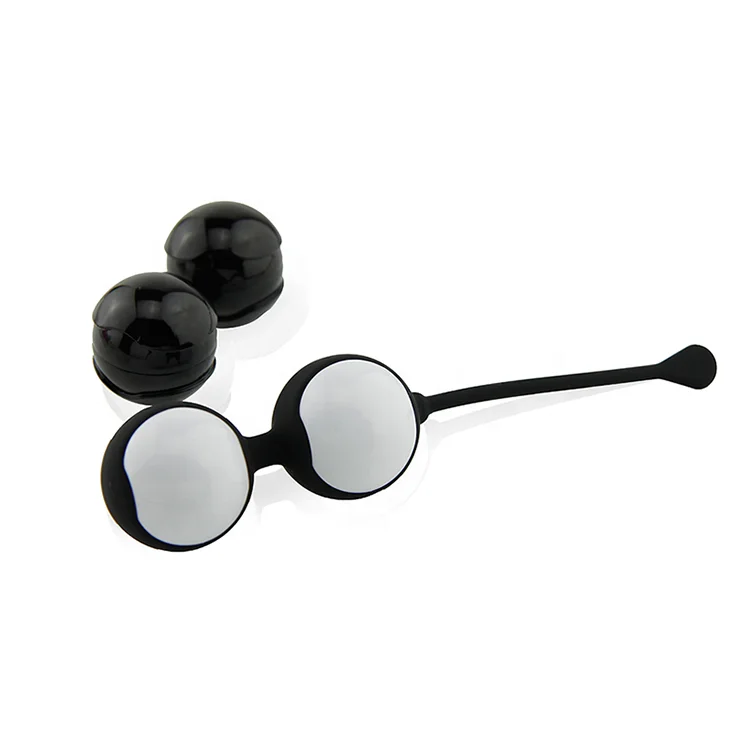 Cupidlover 2021 hot black and white double ball Vaginal Balls Bladder Yoga Adult Toy kegel balls vaginal