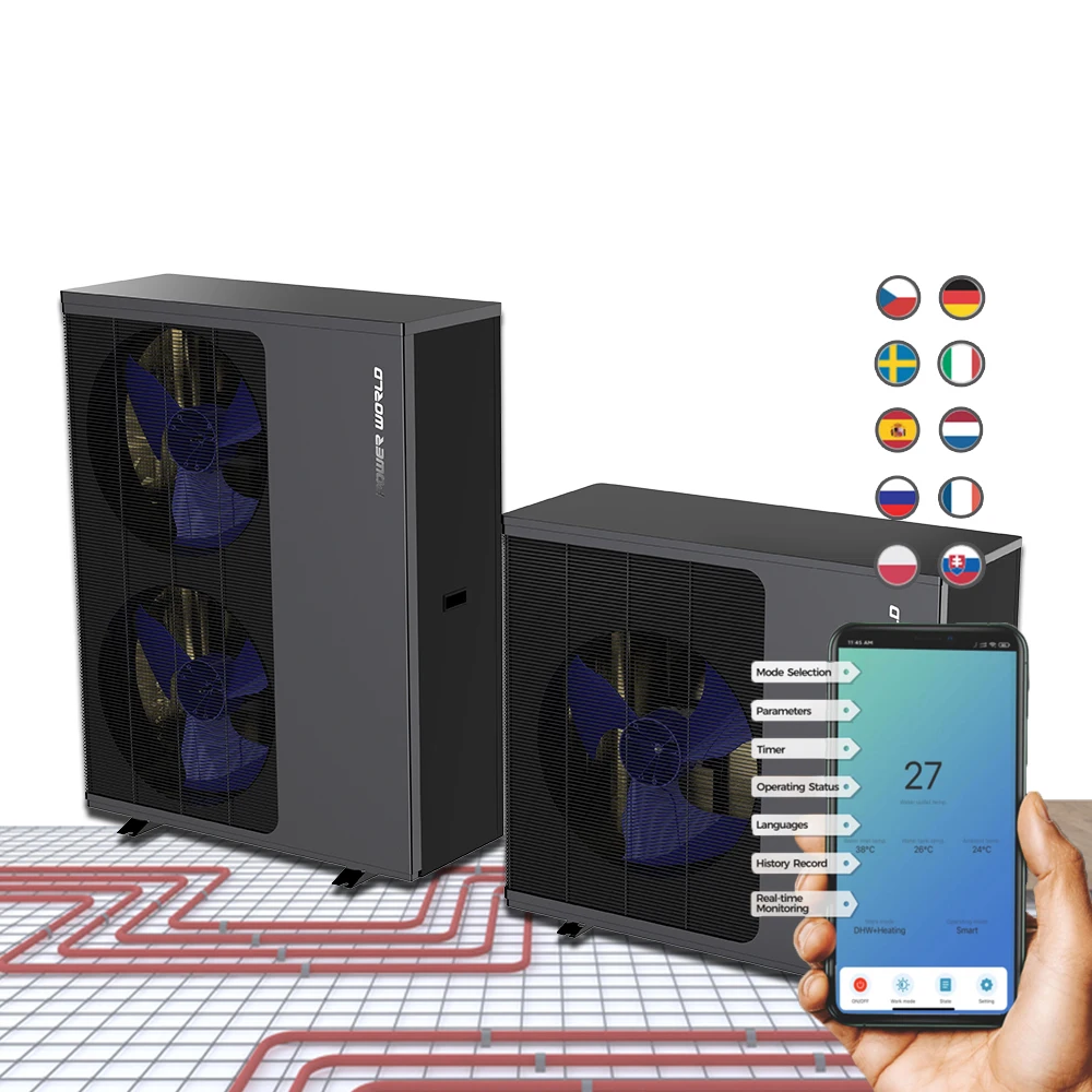 Erp A+++ scop best quality heat pump green gas r290 6kw home heat pump with inverter technology