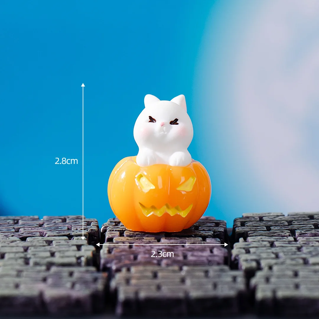 Foreign trade landscape Halloween crystal ball decoration accessories no face monster ghost pumpkin resin trinket