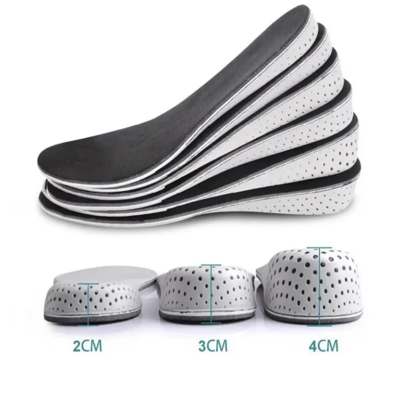 EVA height increasing insole for women men invisible inner height increasing heel pad for breathability sports comfort insole