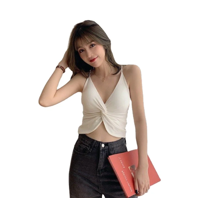 Женский топ с подкладкой brallete, топ с подкладкой из ткани с резьбой на спине