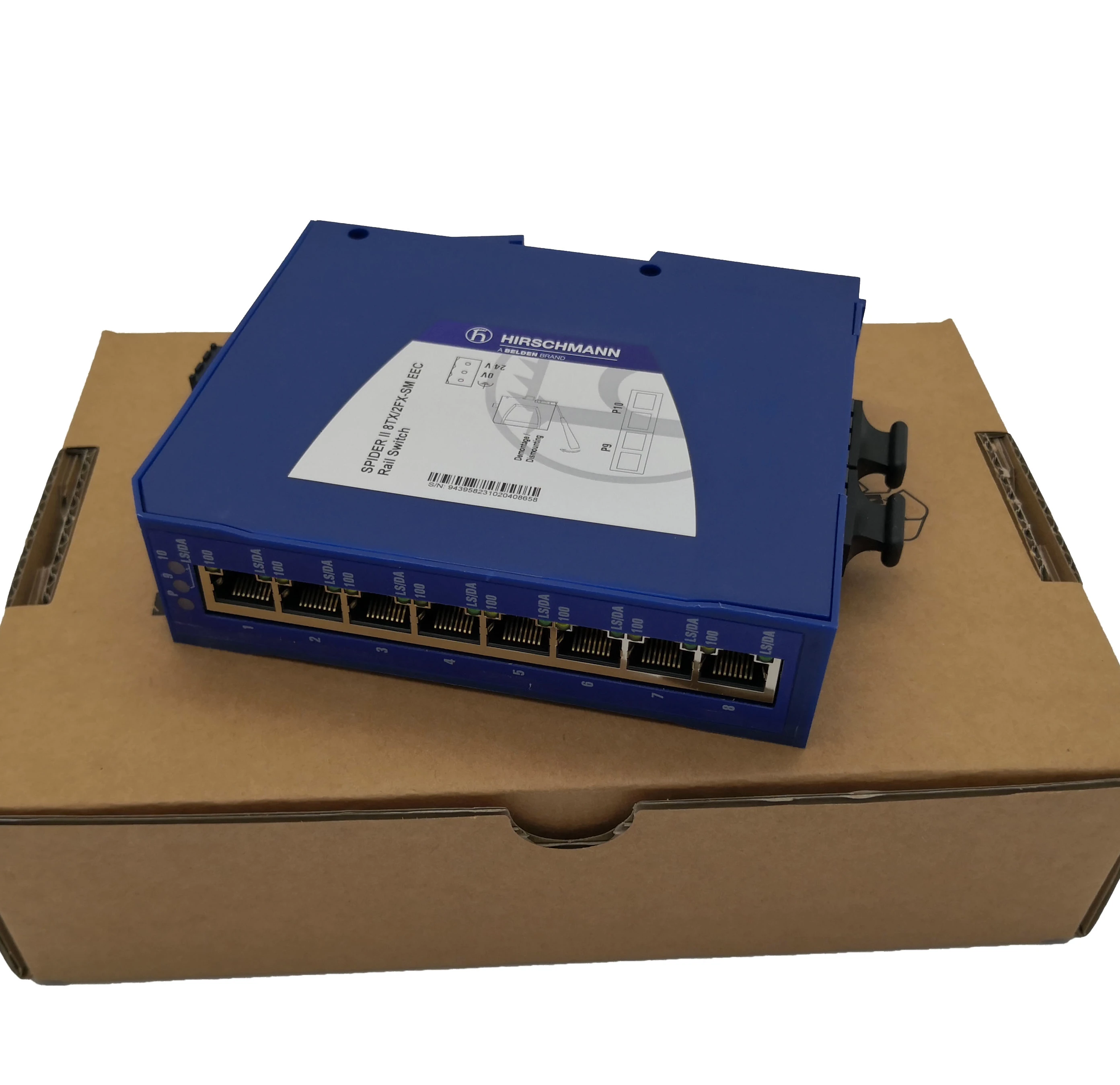Hirschmann SPIDER II 8TX/2FX-SM EEC неуправляемый 10-портовый промышленный ethernet коммутатор