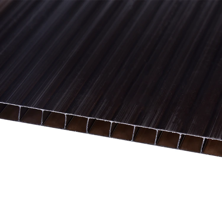 Competitive Price Blue Colors High Durability Roof Polycarbon Hollow Sheet Greenhouse 1MM 3MM Outdoor Pc Hollow Boards