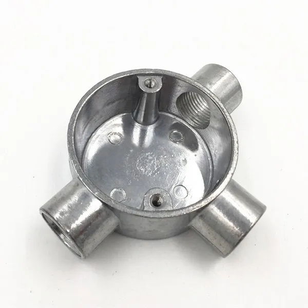 Electrical 3 Way Tee Type Round Junction Box