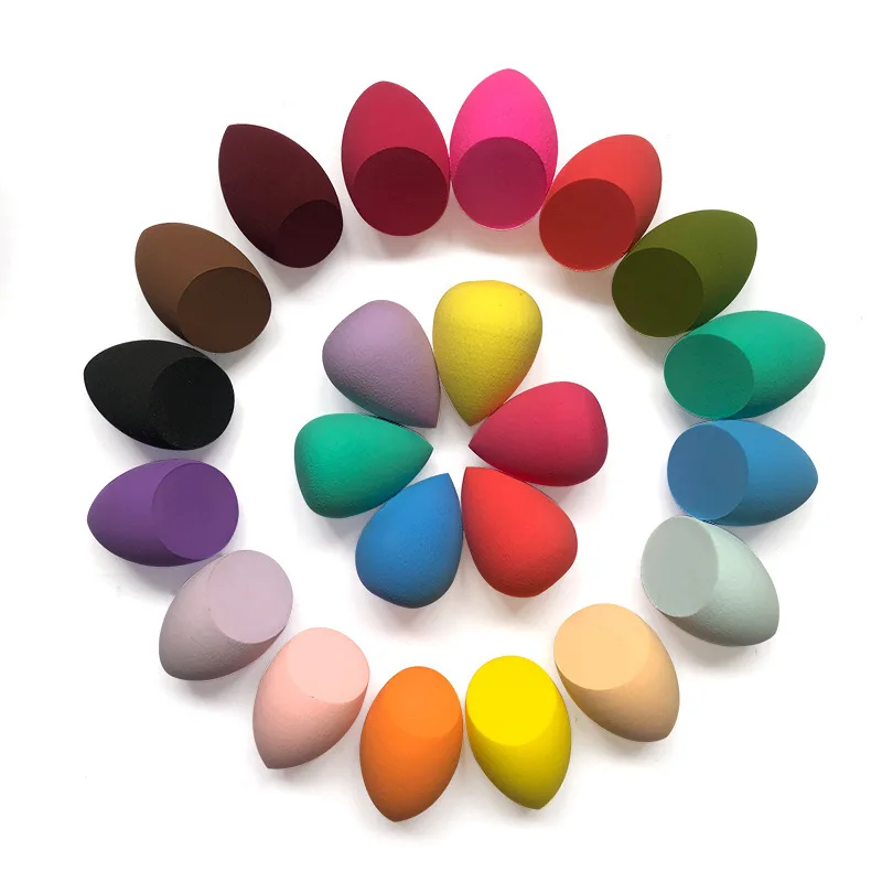 Hot Sale Low MOQ Custom Logo Gradient Color Beauty Blend Makeup Sponge For Foundation BB Cream Easy to use