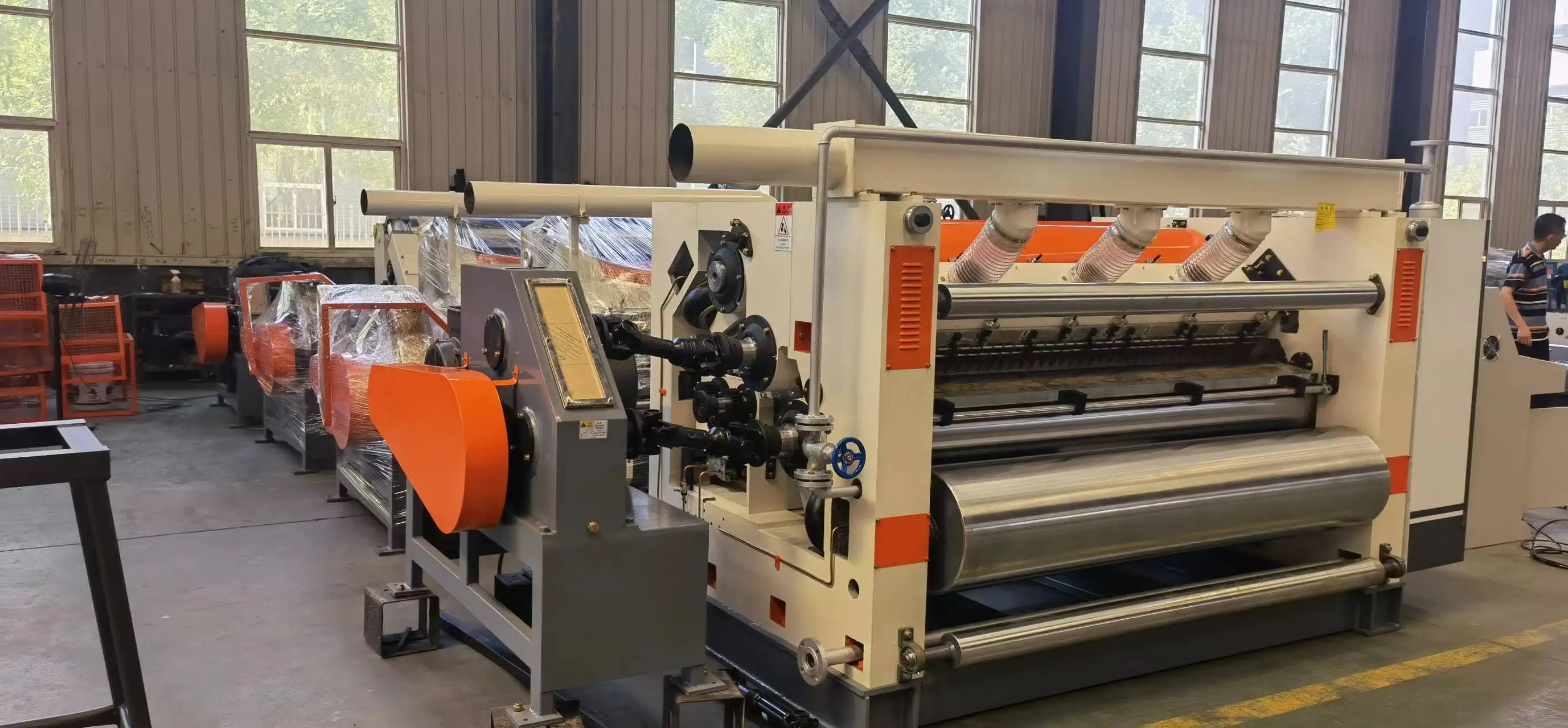 High Quality 2 Ply Corrugated Cardboard Machine Fingerless Type Single Facer