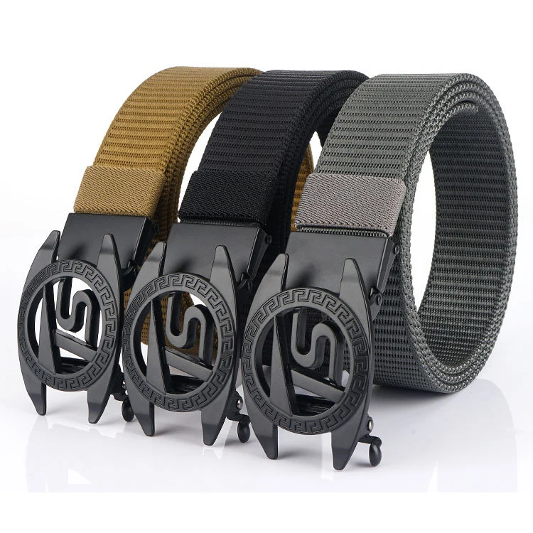Factory Hot Selling Men Belt Snap outdoors casual EDC training Anti allergy nylon fiber Belt