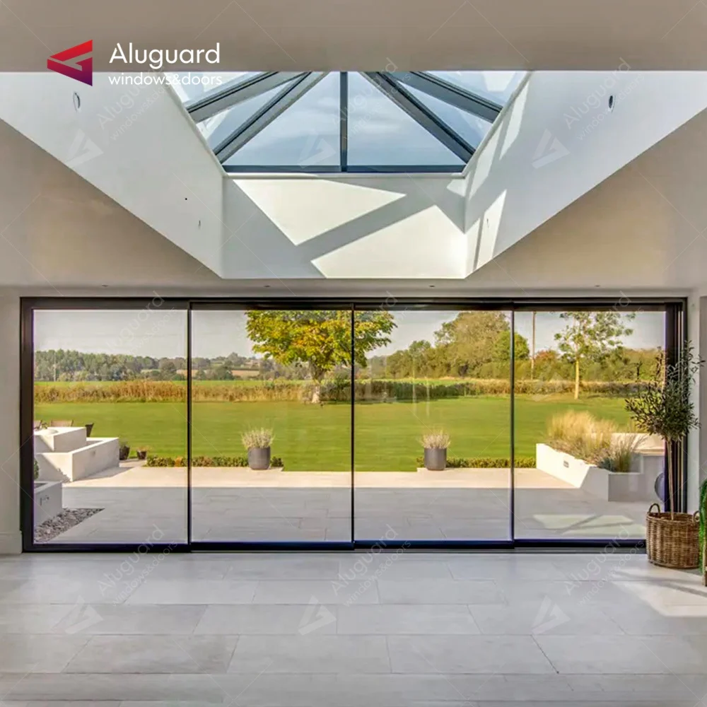 AAMA NFRC Automatic Sliding Door Machine Fingerprint Lock Automatic Sliding Door Control Exterior Automatic Sliding Door System