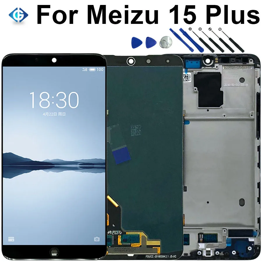 Mobile Phone LCDs Display with Touch Screen Digitizer Complete for Meizu 15 Plus LCD