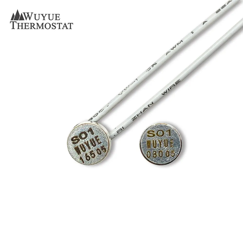 S01 button type thermal protector normal close type 105C motor thermostat