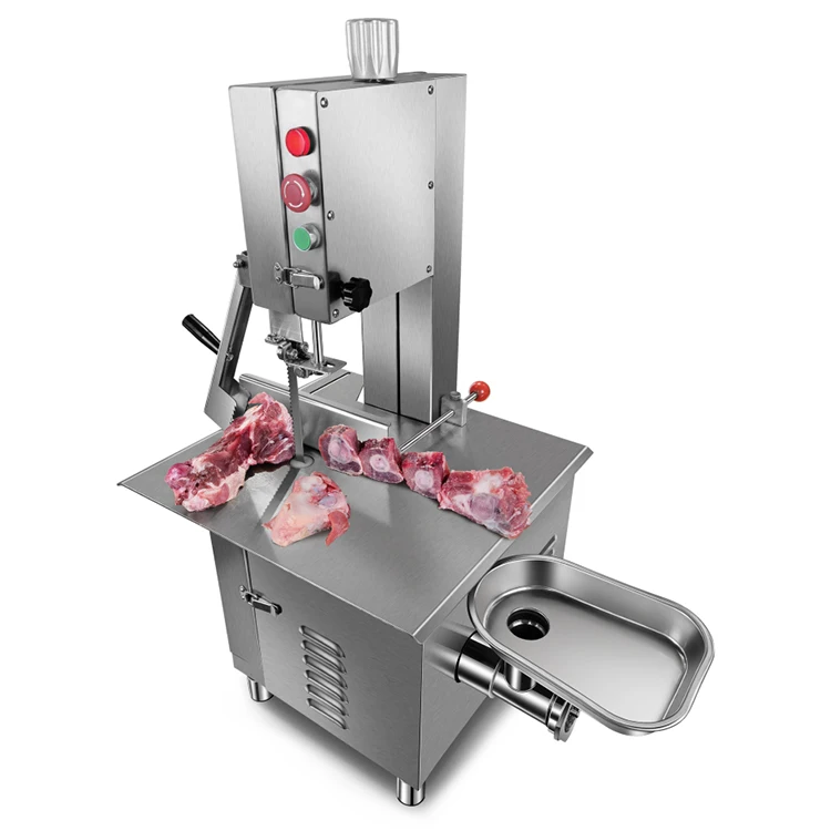 Factory direct butcher supplies automatic goat meat bone cutter cutting machine with meat grinder