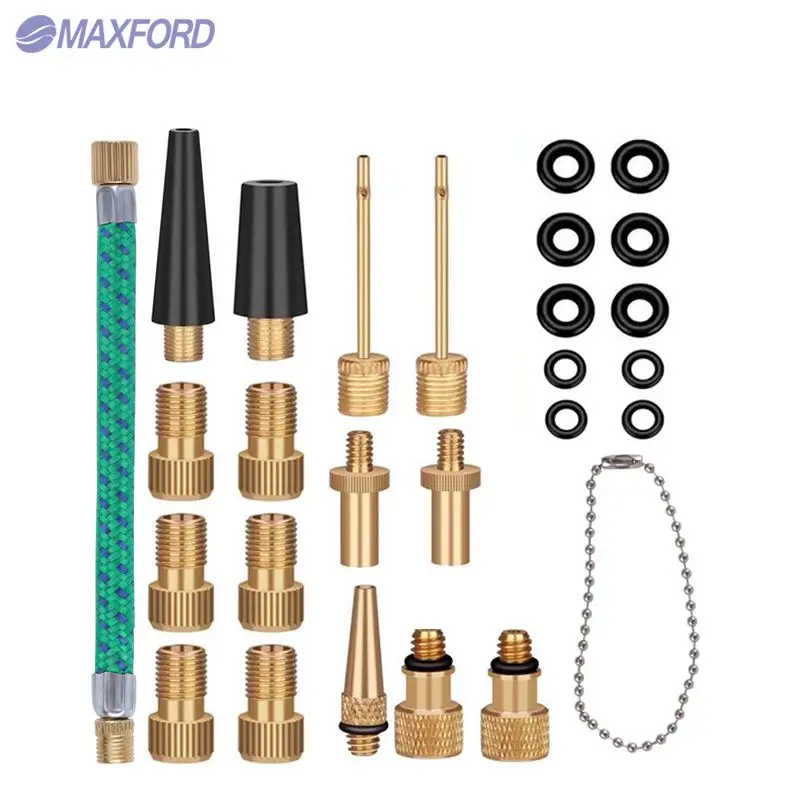 MAXFORD Bicycle Valve Adapter Bicycle Inner Tube Fv/Av Gas Nozzle Conversion Head Bike Pump Valve Bike Accessories