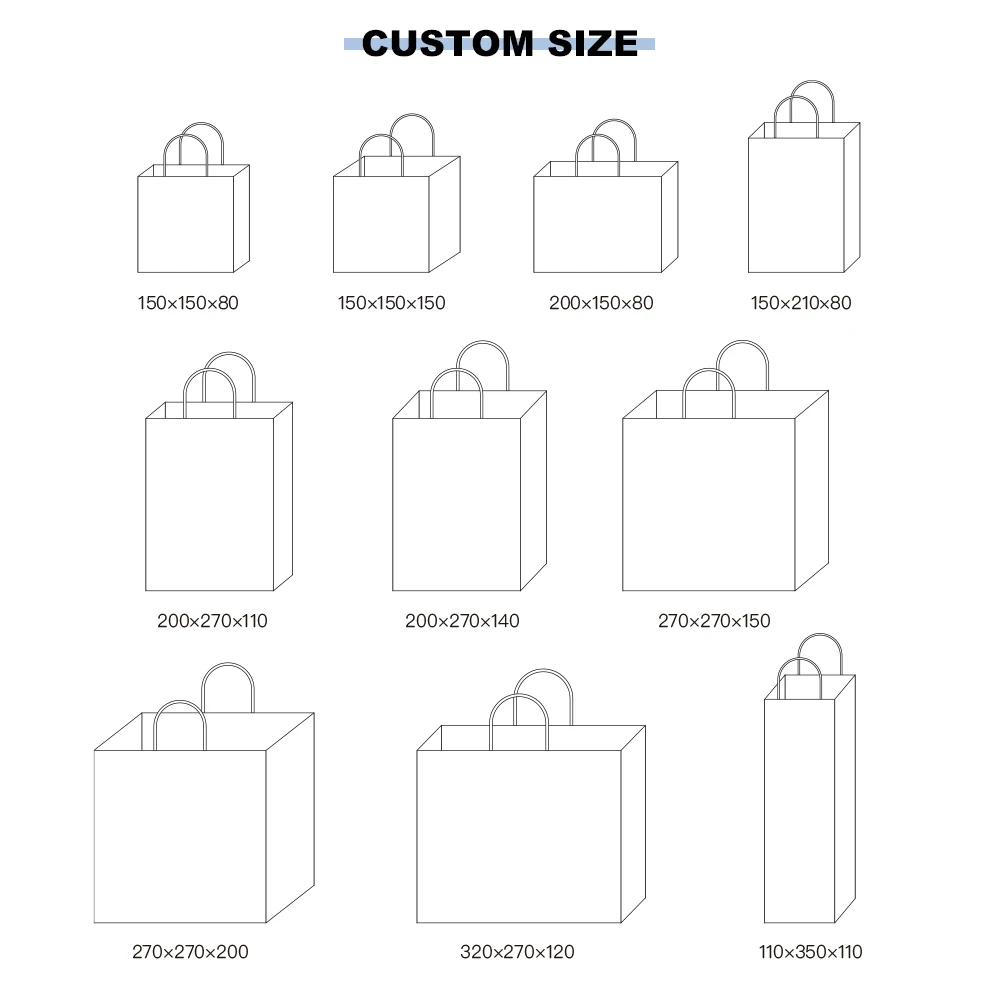 Wholesale Custom Padded Envelopes Bags Wrap Bubble Mailers Manufacturer Paper Bag Kraft Paper Screen Printing Hand Length Handle