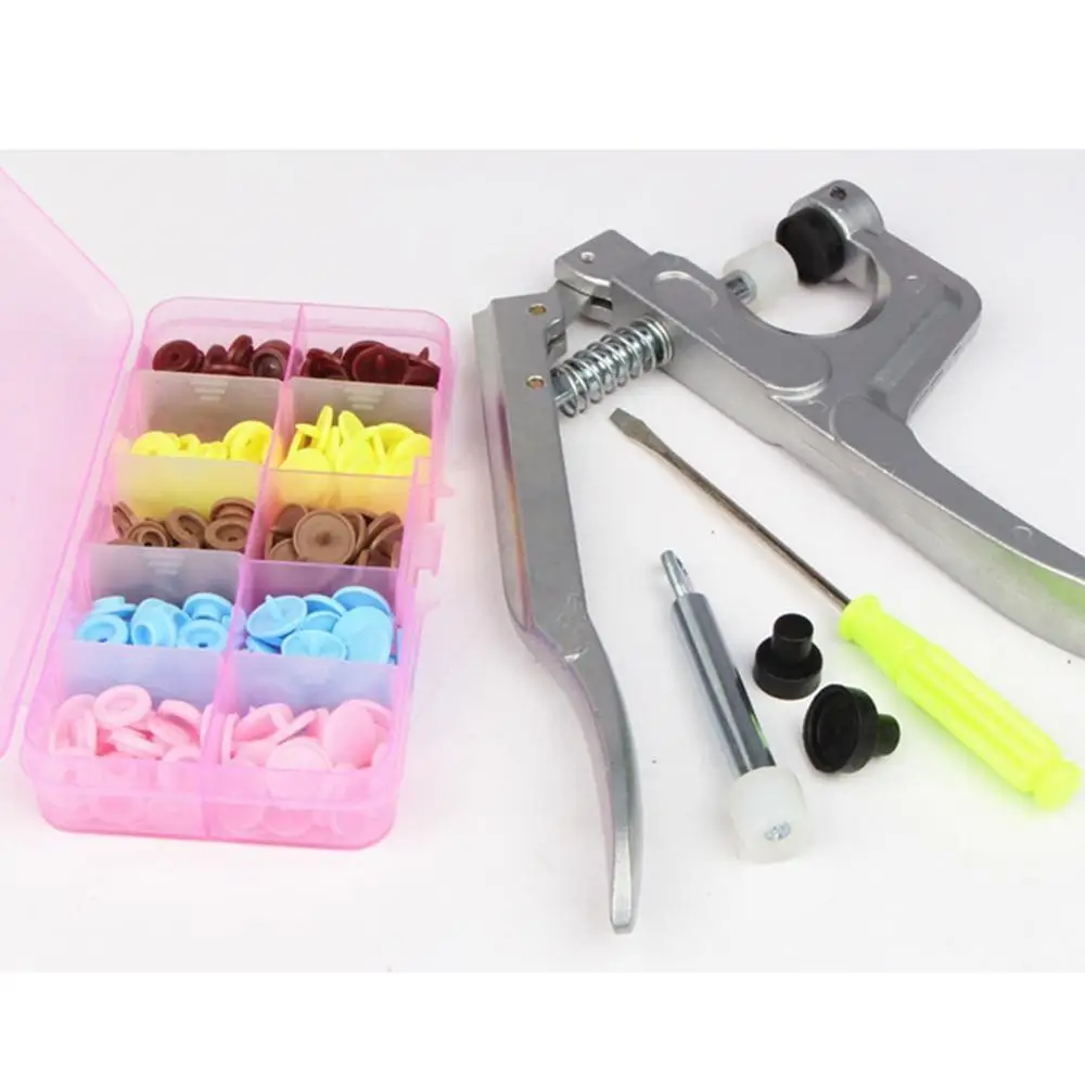 K638  New Arrived Plastic Snap Fastener Installation Set Button Pliers