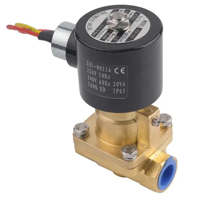 Hot Sell 1/2in 1in 2 inch Brass Valve 2 Way Steam High Temperature Pneumatic Valve 24V Dc 2 Way Solenoid Valve
