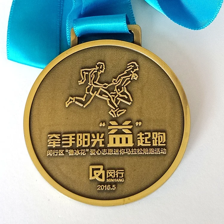 wholesale metal blank ribbon hanger Gold Silver Bronze Sports Medals Custom Medal