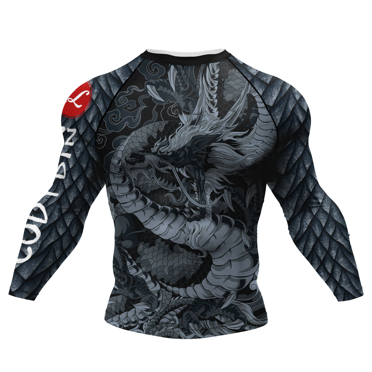 Clothing Factories in China 3D Printed Rash Guards Gym Full Sleeve T Shirt for Men Boxing Training Competition Sportswear