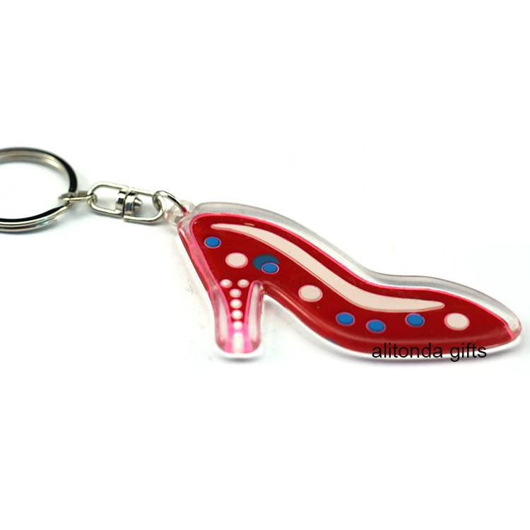 Personalize acrylic anime keychains custom cartoon different shape logo print blank acrylic keychains for promotional gifts