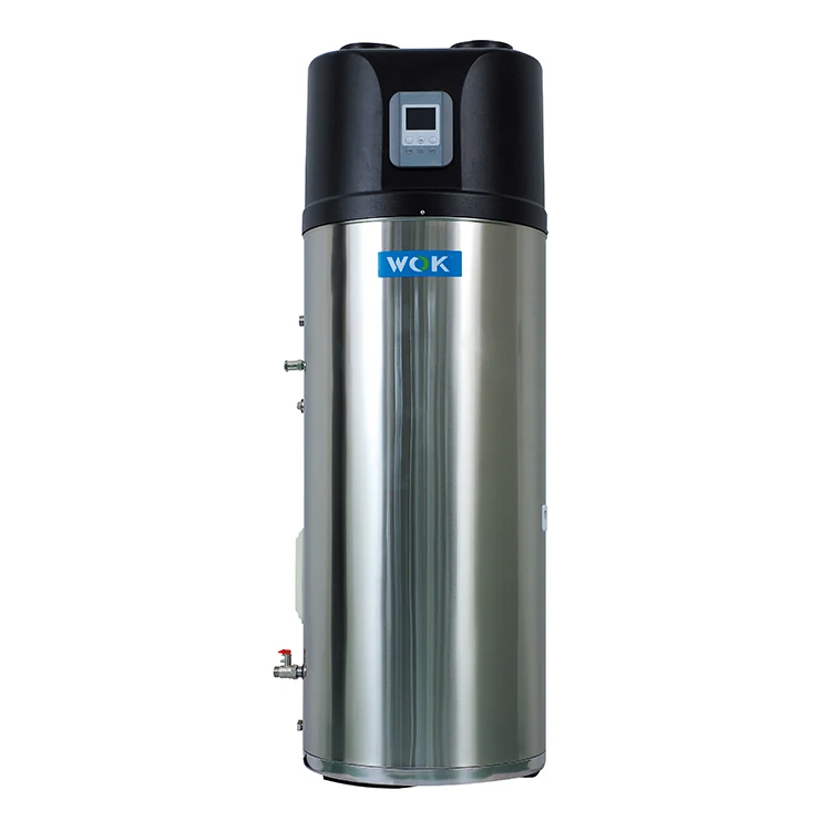 WOK All In One Boiler China Manufacturer 200L/300L Built-In Tank 75C High Temperature Air Source Space Heat Pump Water Heater