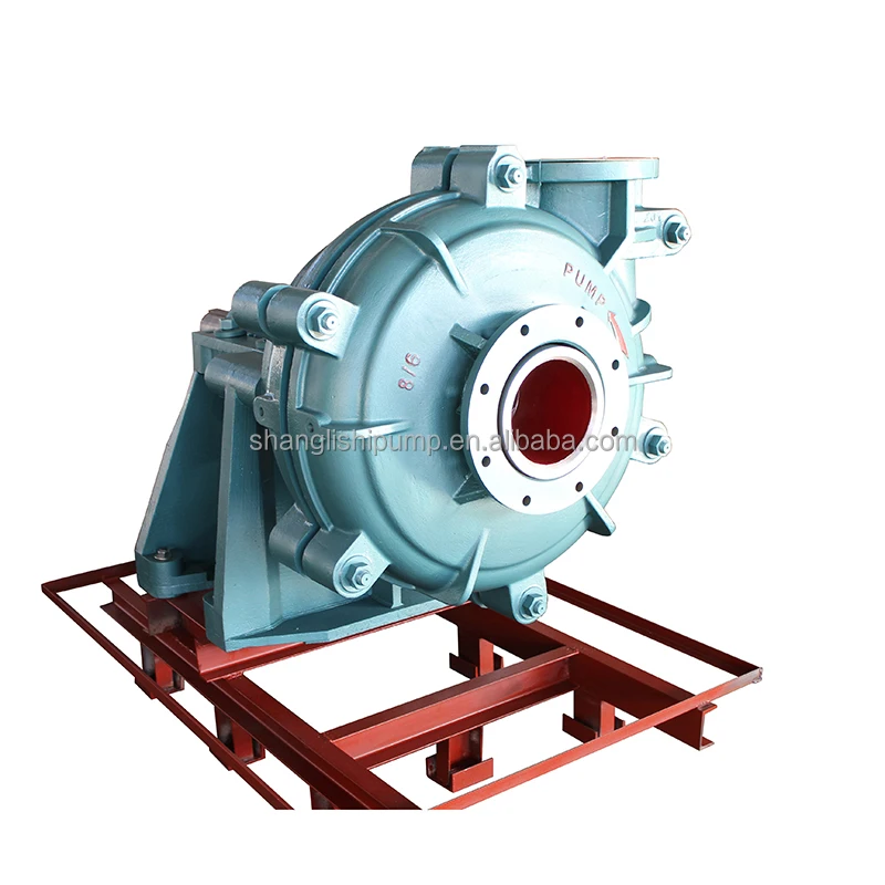 Horizontal 6 Inch slurry pump Sand Concrete Centrifugal Electric Motor pump Slag slurry pump Price