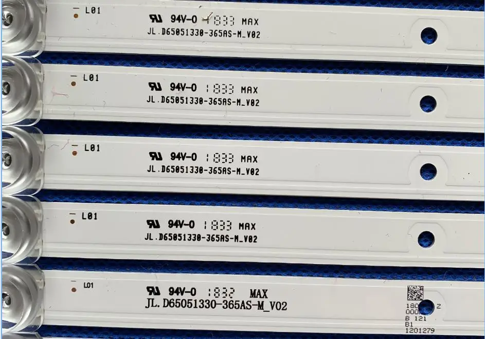 JL.D65051330-365AS-M-V02 Led Tv Backlight Bar for H65E3A H265AS5 5 lamps Aluminum Led Tv Light strips